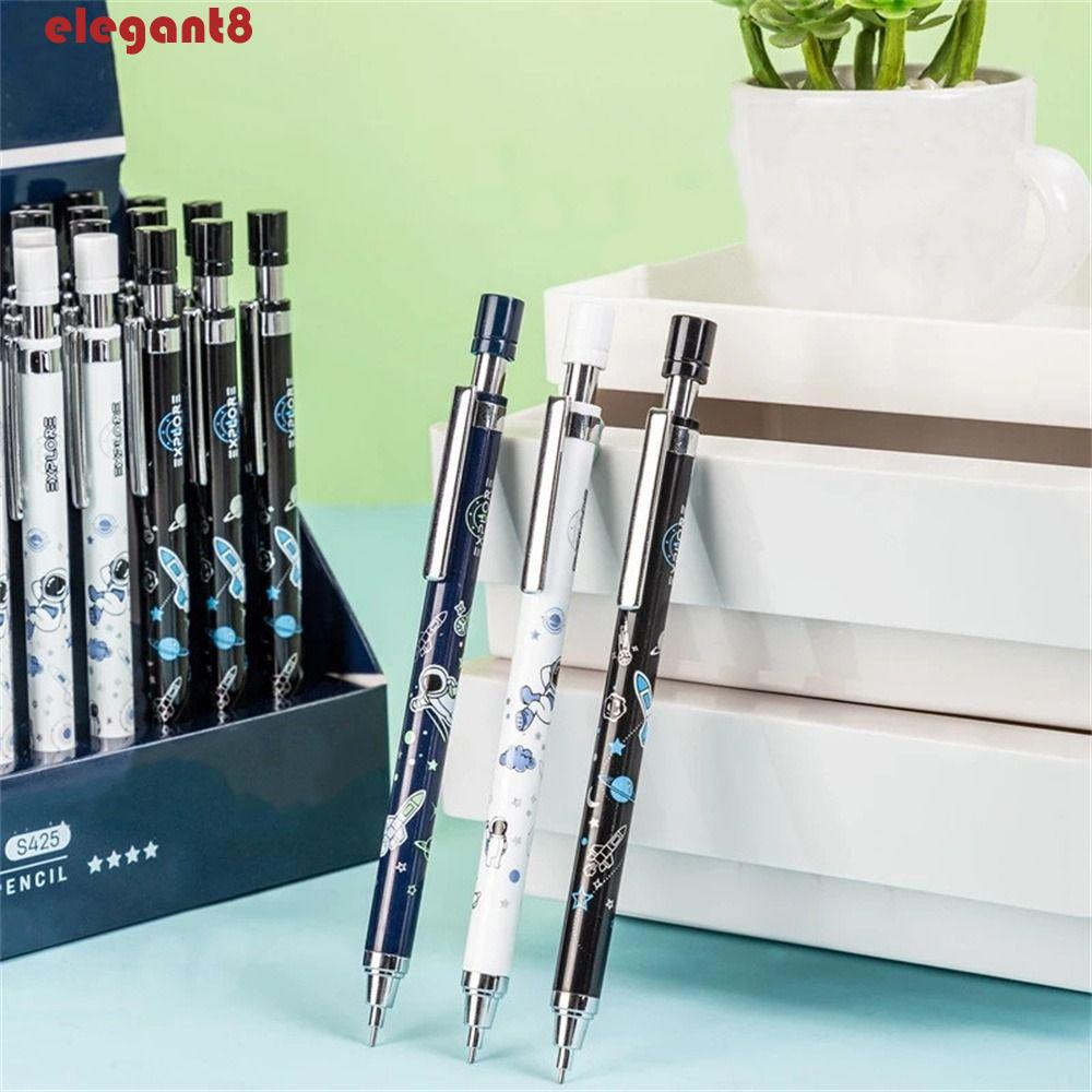 Bút Chì Bấm Cơ Học Ngòi 0.5mm In Hình Phi Hành Gia Dễ Thương