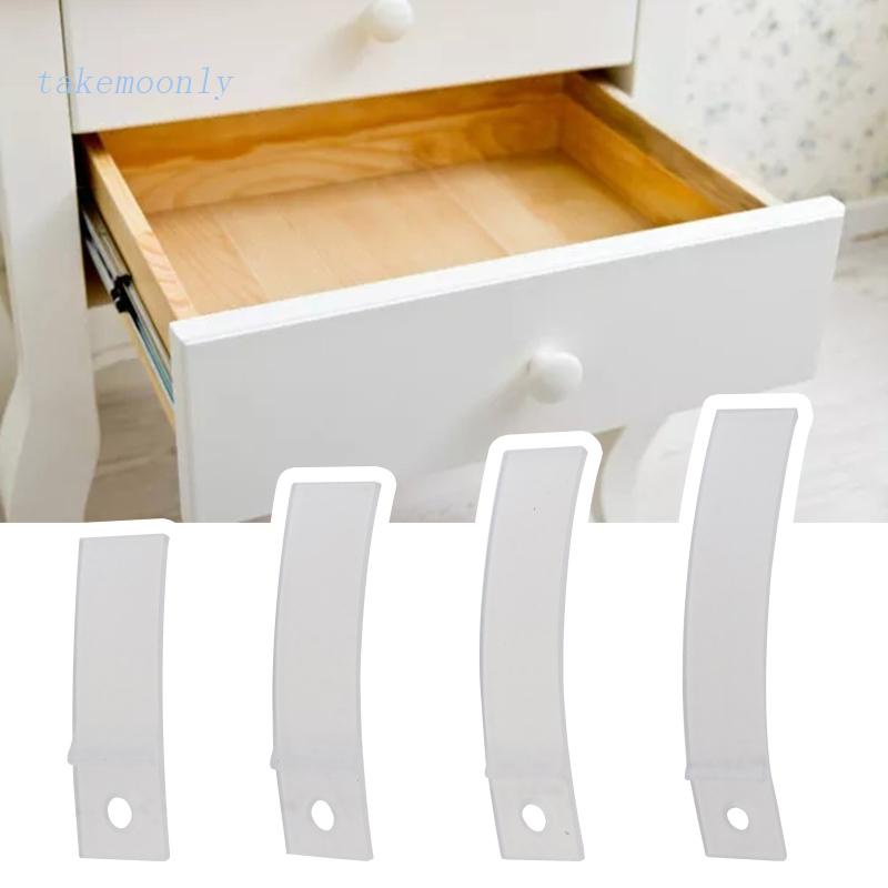 Set 10 Miếng Chặn Ngăn Kéo Tủ Bằng Nhựa PVC Trong Suốt Chống Trượt Tiện Dụng