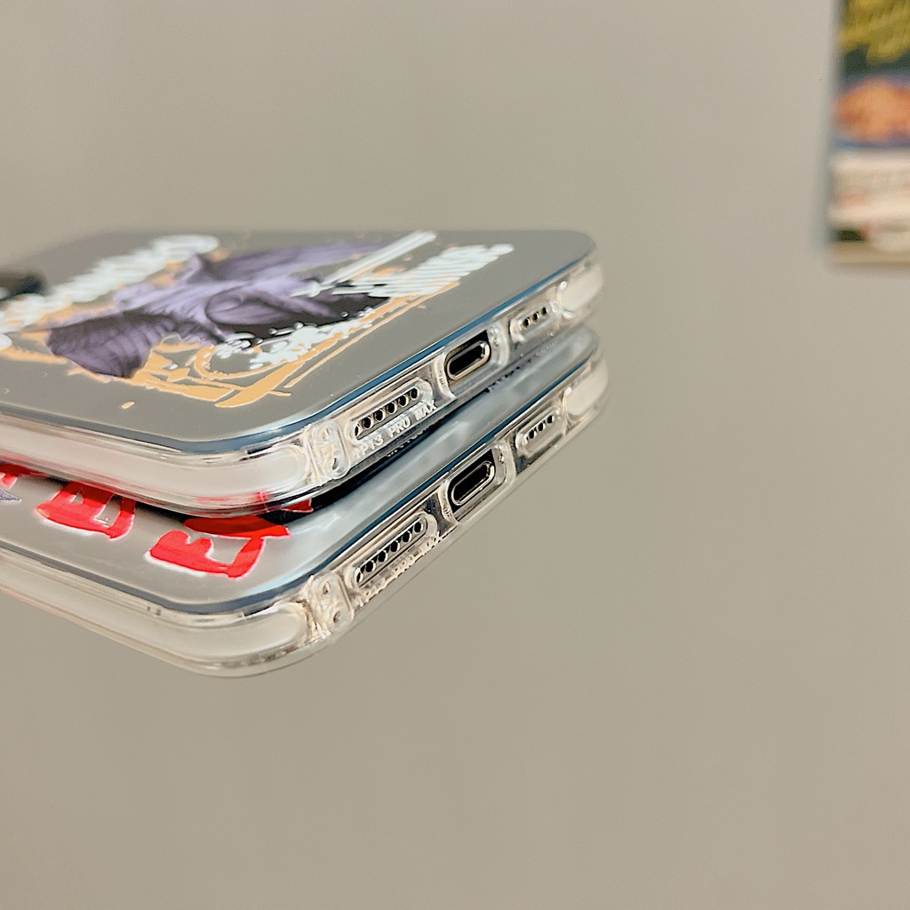 Ốp Điện Thoại TPU Mềm Trong Suốt Mạ Điện Họa Tiết Tượng Cổ Điển Cho iphone 13 14 12 11 pro max