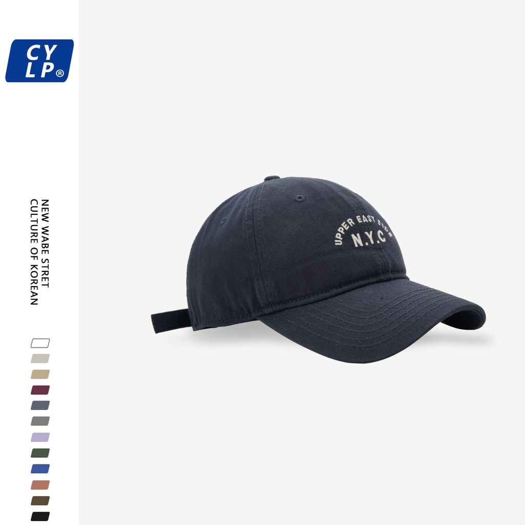 Mũ Lưỡi Trai Thêu Chữ NYC Phong Cách Hàn Quốc Chất Lượng Cao