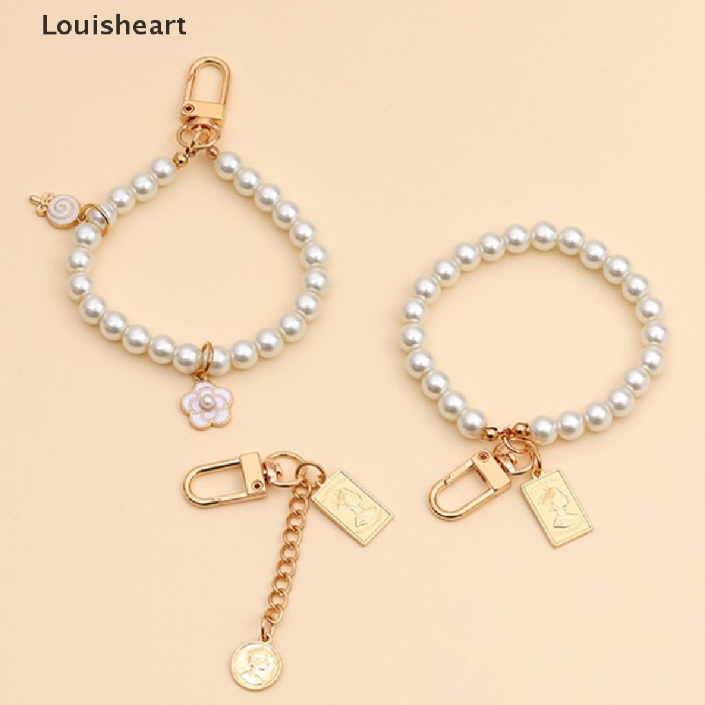 Móc Khóa Louisheart Đính Ngọc Trai Nhân Tạo Thời Trang