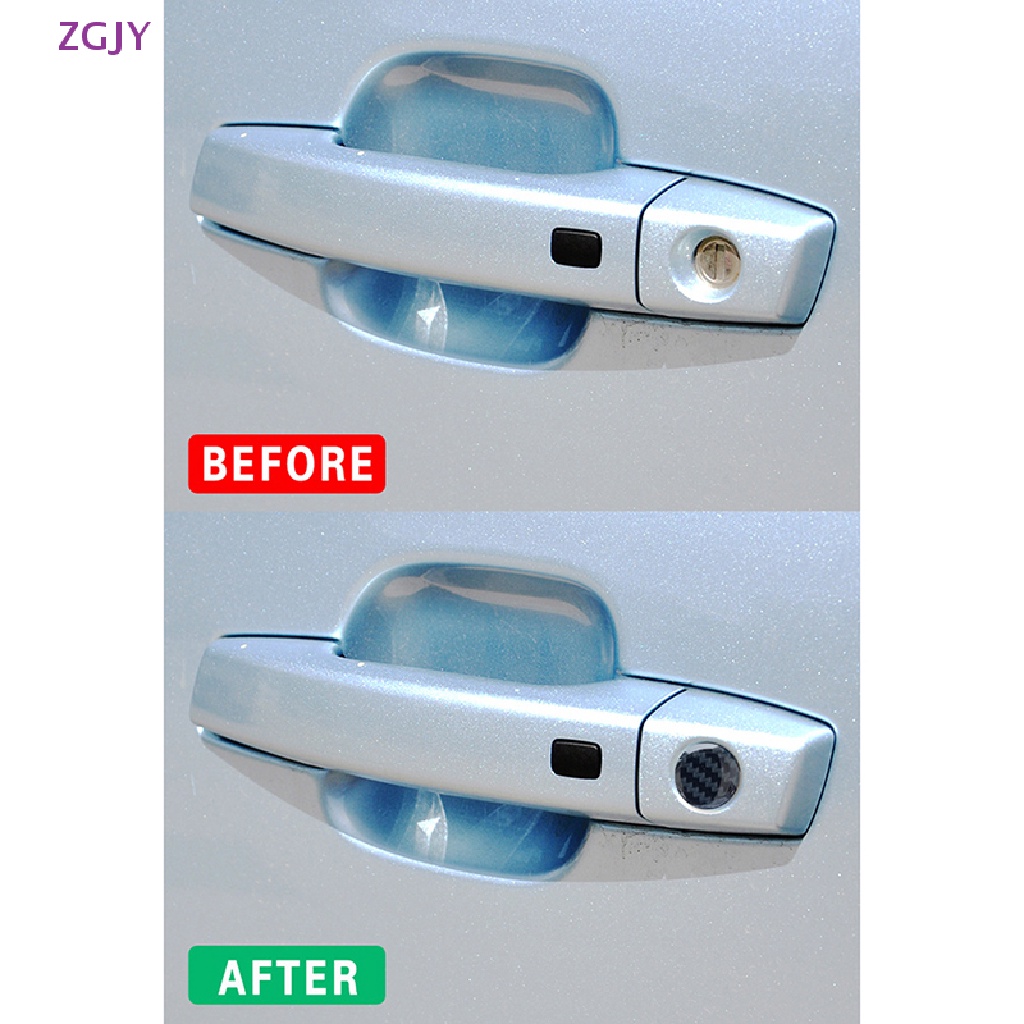 Bộ 4 Miếng Dán Bảo Vệ Lỗ Khóa Cửa Xe Hơi Chống Nghẹt Tiện Dụng Mới