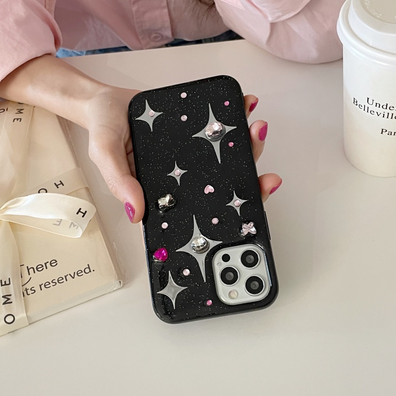 Ốp Điện Thoại Đính Đá 3D Cho iPhone 11 12 12Pro 14Promax 13 13Pro 13promax 14 12promax 14Pro iPhone13promax