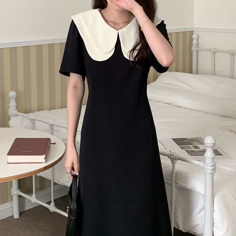 Đầm Cổ Lá Sen Dáng Ôm Chiết Eo Kiểu Pháp Thời Trang Mùa Hè Sang Trọng Cho Nữ