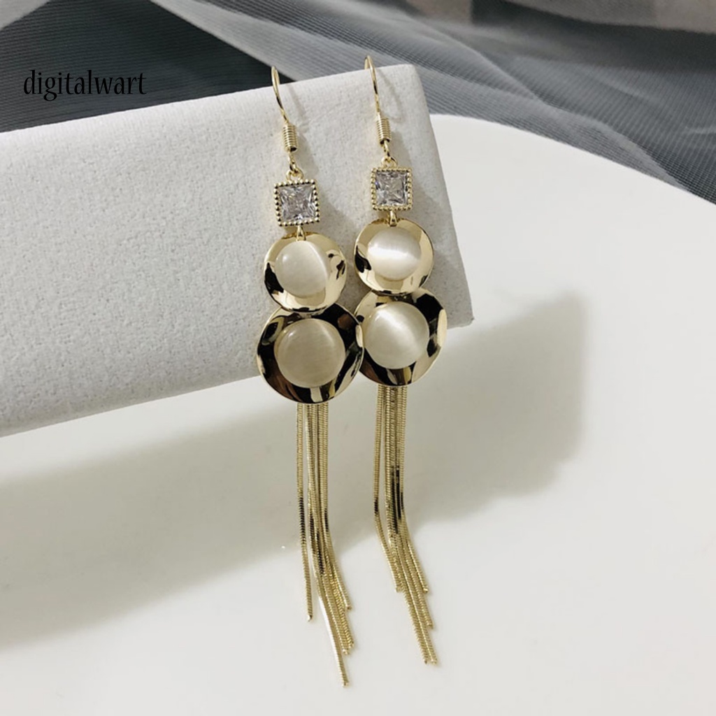 Kỹ Thuật Số| 1 Đôi Bông Tai Hình Hồ Lô Đính Đá Opal