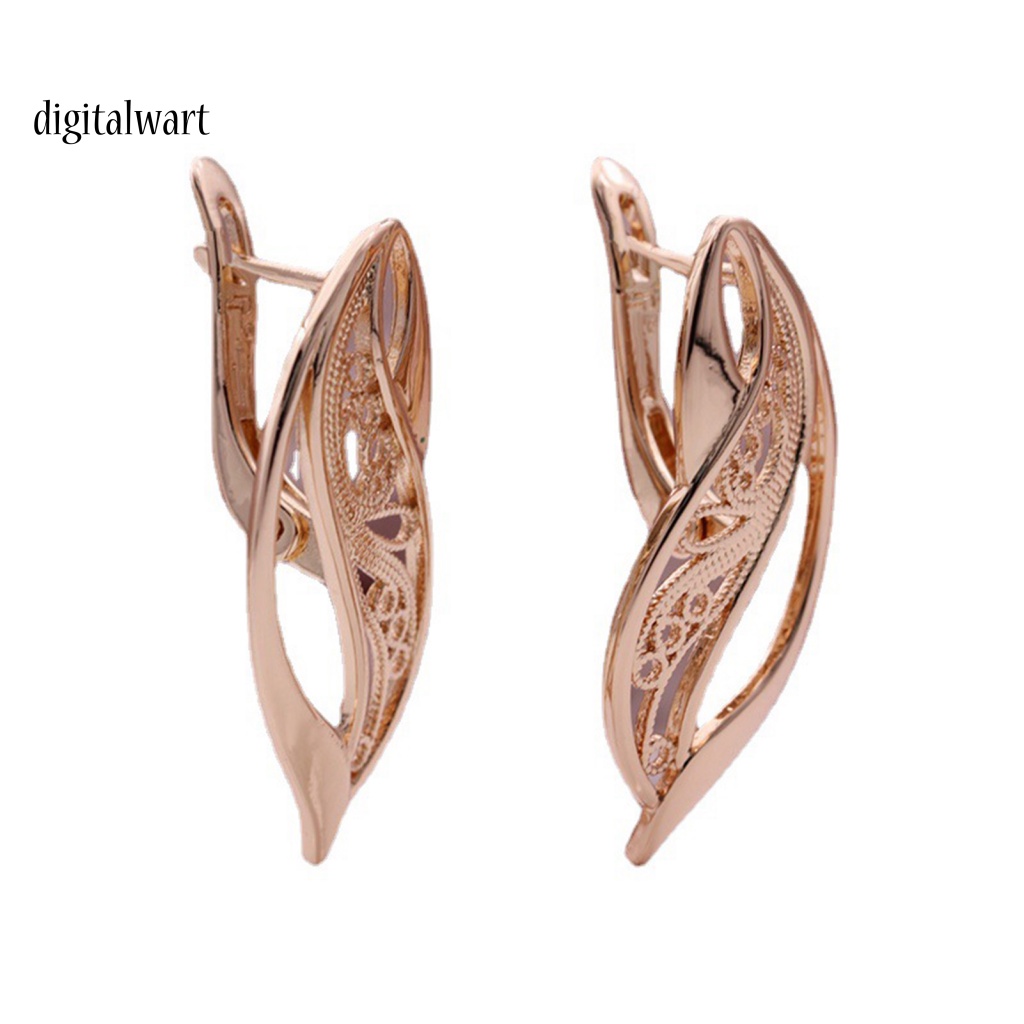 Kỹ Thuật Số| 1 Đôi Khuyên Tai Kim Loại Vintage Cho Nữ