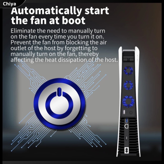 Quạt Làm Mát Hiệu Quả Olygame Với 3 Quạt Làm Mát Siêu Nhỏ Tương Thích Với Ps5 Console Host