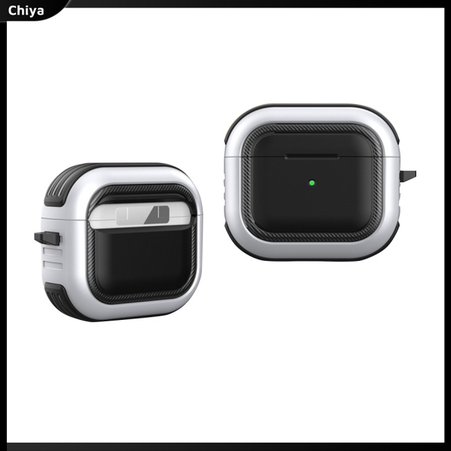 Vỏ Bảo Vệ Hộp Sạc Tai Nghe Airpods3 Không Dây Chống Bụi Chống Trầy Kèm Móc Khóa