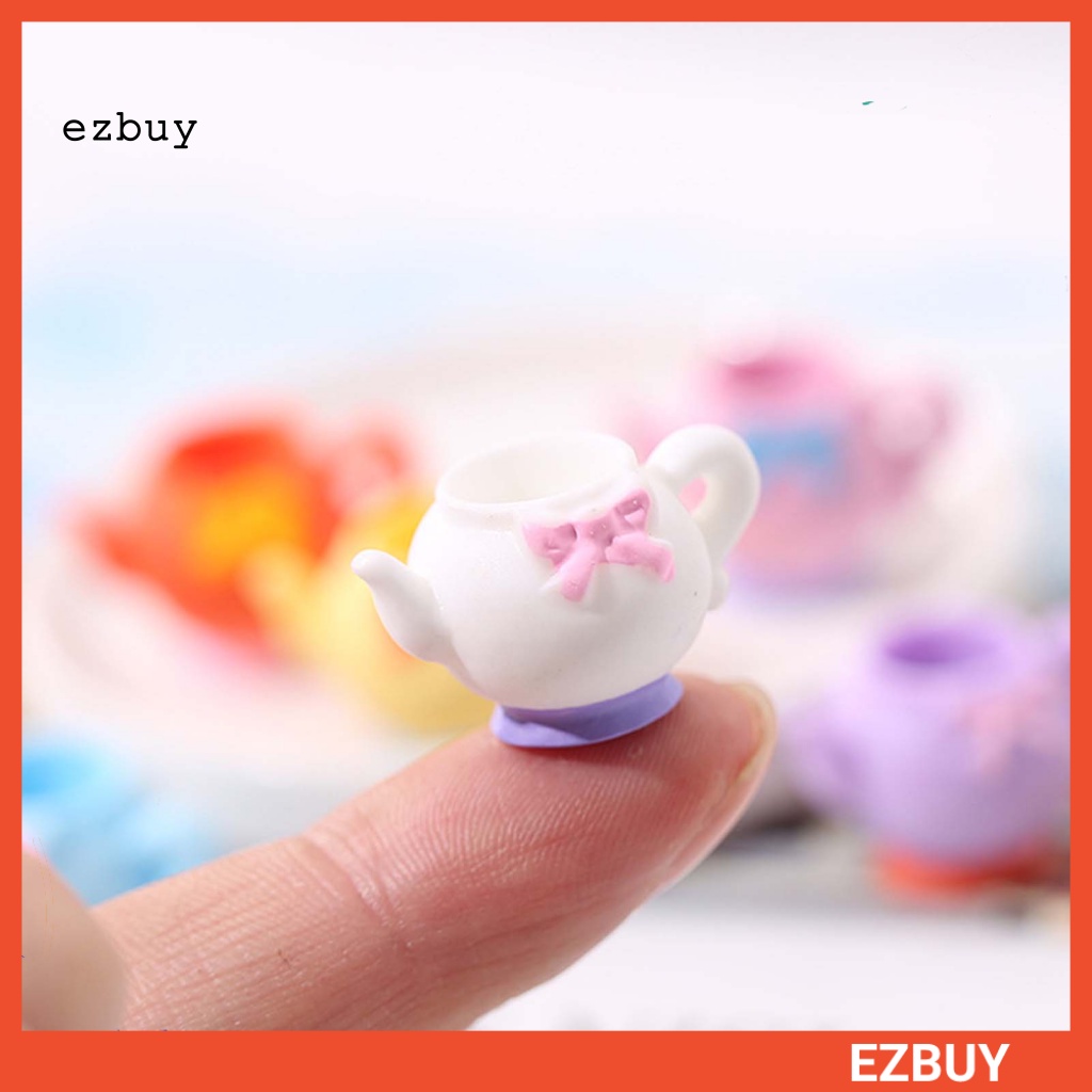 Set 2 Mặt Dây Chuyền Hình Ấm Trà Bằng Nhựa Resin Hít Nam Châm Làm Đồ Trang Sức Thủ Công DIY Cho Bé