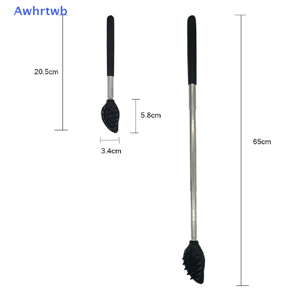 Bàn Chải Silicon Hai Mặt 65cm Hai Mặt Có Thể Thu Gọn Dùng Để Chà Rửa Massage Mới