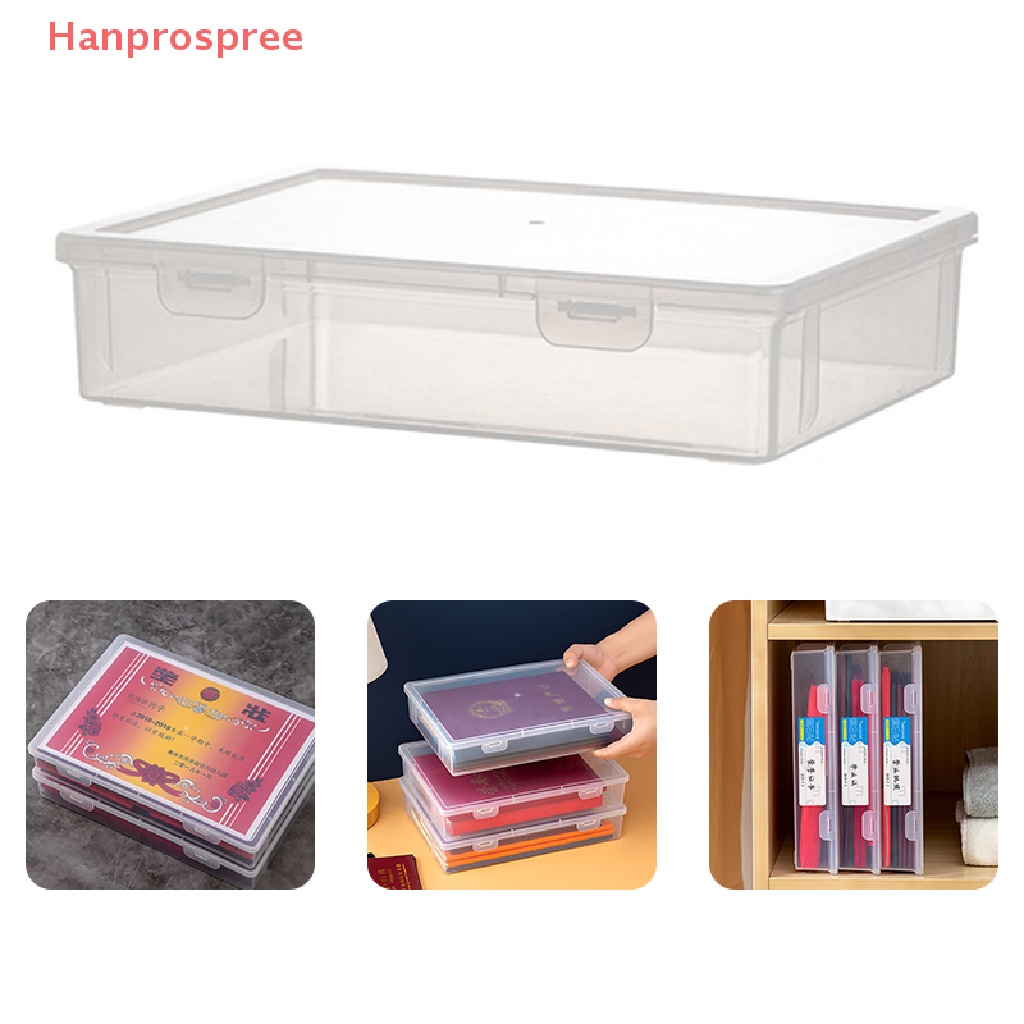 Hanprospree &gt; Hộp Đựng Tài Liệu Văn Phòng Cỡ A4 Để Bàn Trong Suốt Chứng Nhận Dữ Liệu