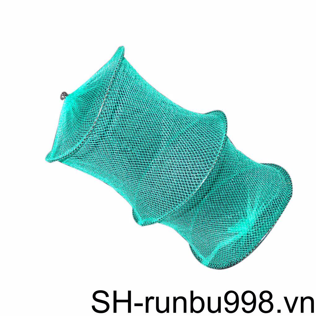 Lồng Lưới Bắt Tôm Cá 2 Lớp Bằng Nylon Gấp Gọn Tiện Lợi