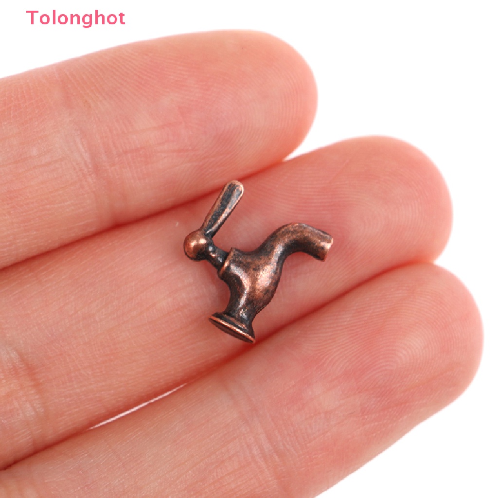 Set 4 Vòi Nước Kim Loại Cho Nhà Búp Bê Tỉ Lệ 1: 12