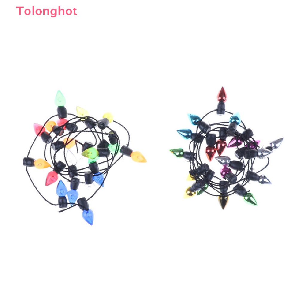 Dây Đèn Led 0.5m 1 / 12 Bằng Nhựa Nhiều Màu Trang Trí Nhà Búp Bê