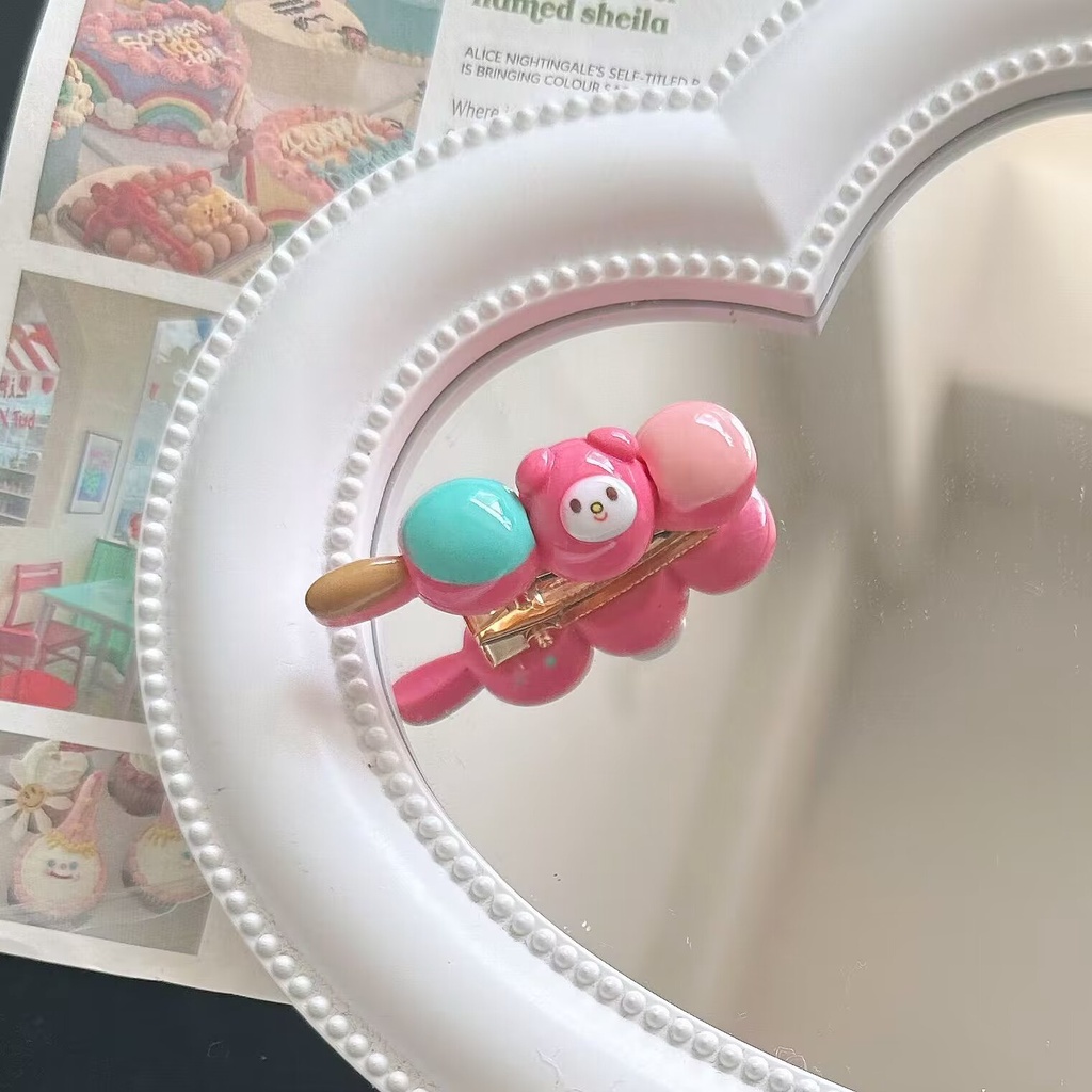 Kẹp Tóc Hình Quả Bầu Sanrio Màu Kẹo Dễ Thương