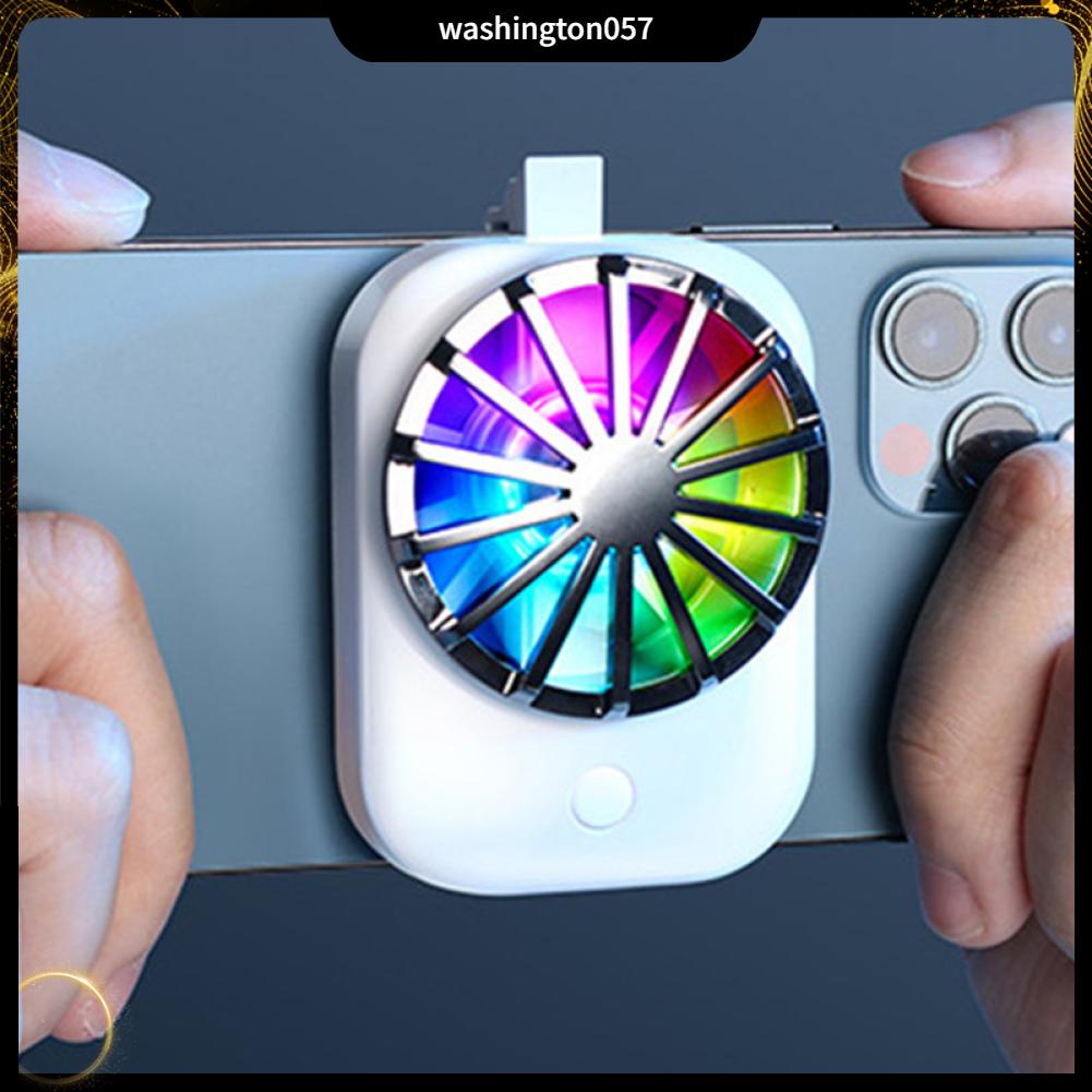 Washington057 Điện Thoại Di Động Làm Mát Quạt Tản Nhiệt Game USB Không Dây Lưng Kẹp Thoáng Gió Có Thể Điều Chỉnh