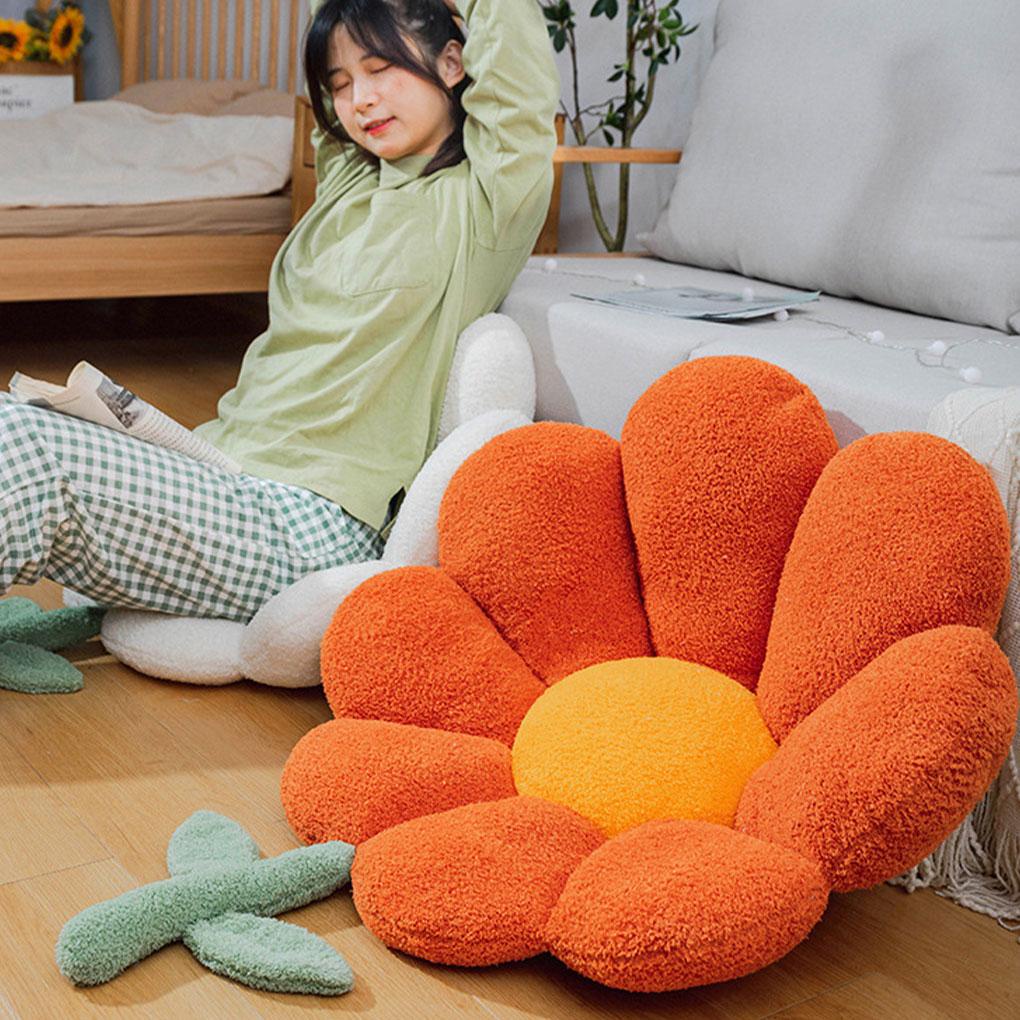 Đệm Gối Ghế Sofa Giữ Ấm Mùa Đông Mềm Mại Hình Bông Hoa