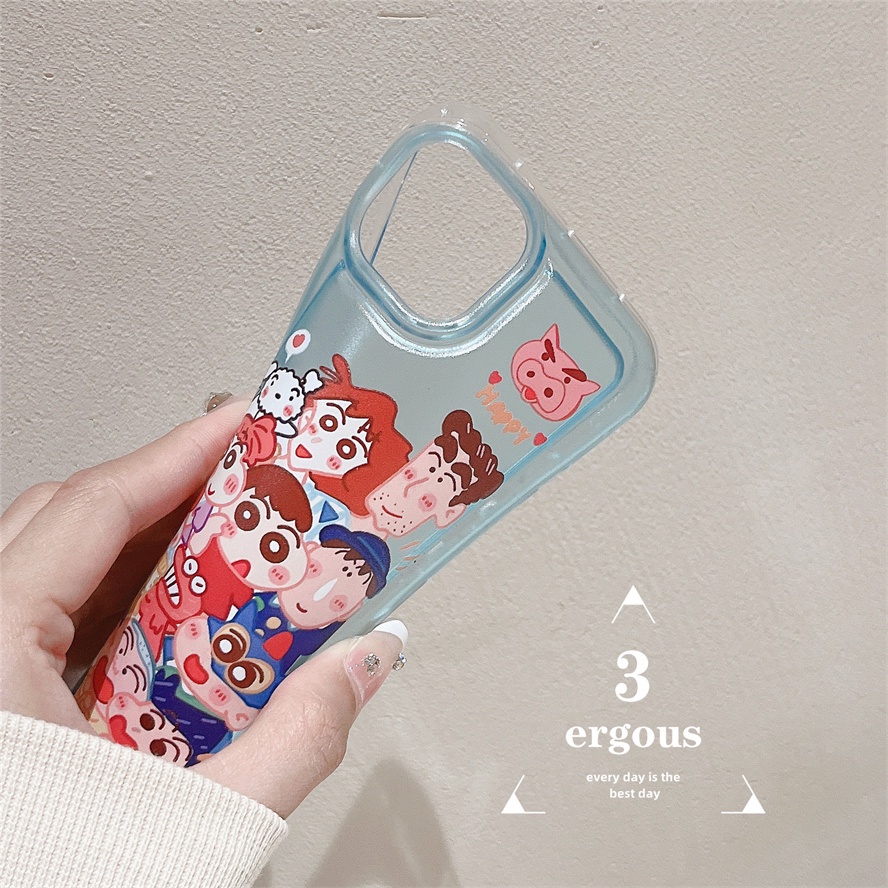 Ốp Điện Thoại Mềm Trong Suốt In Hình Cậu Bé Bút Chì Shin Cho iPhone 14 13 12 11 Pro Max 7 8 6 Plus SE2020 X XR Xs Max