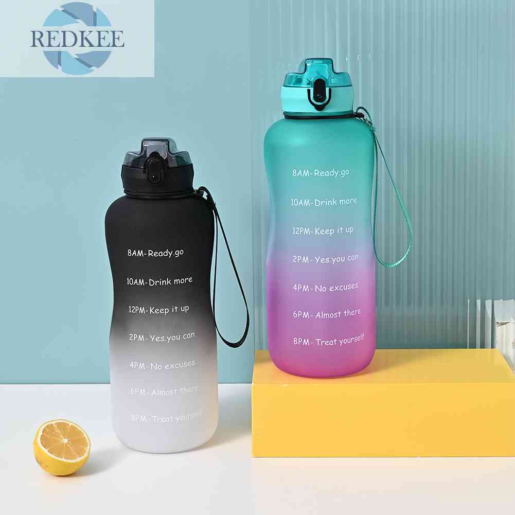 Bình Đựng Nước Dung Tích 2000ML Kèm Ống Hút Tiện Dụng