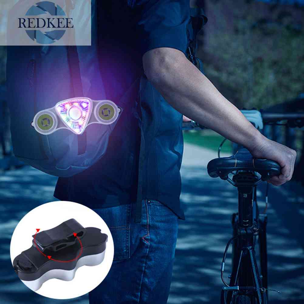 Đèn LED Cảnh Báo An Toàn Chống Nước Gắn Đuôi Xe Đạp