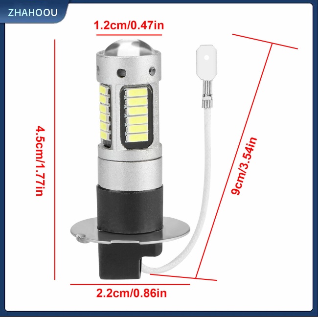 ☃Phụ Kiện Trang Trí Nhà Cửa Độc Đáo Sáng Tạo☃ Set 2 Bóng Đèn Led Sương Mù H3 4014 30smd 6000k 360 Độ Chuyên Dụng Cho Xe Hơi