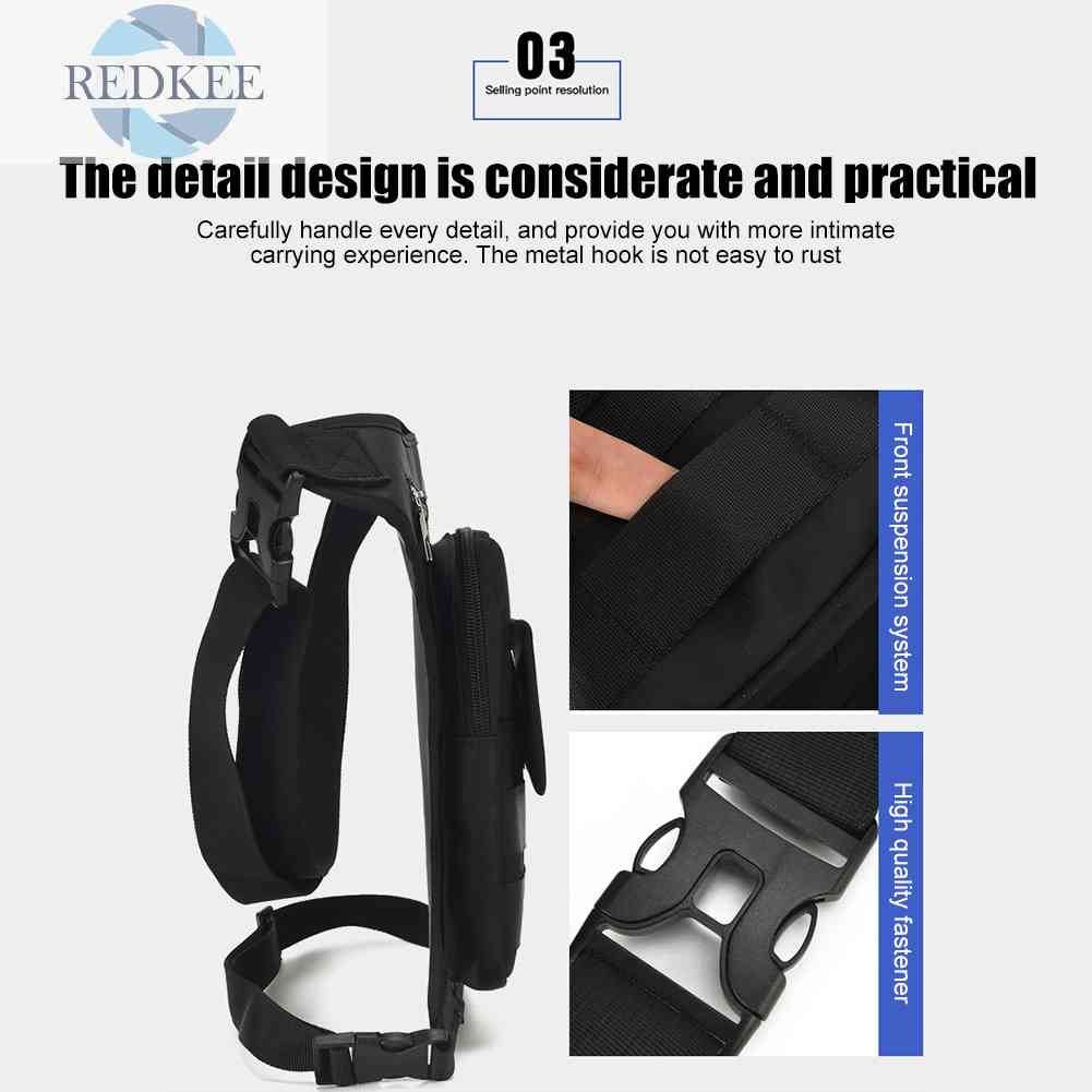 Túi Đeo Chéo Bằng Nylon Thời Trang Tiện Dụng Cho Hoạt Động Ngoài Trời