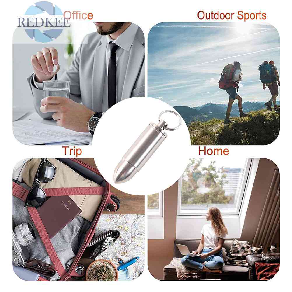 Hộp Đựng Thuốc Mini Có Móc Khóa Tiện Lợi