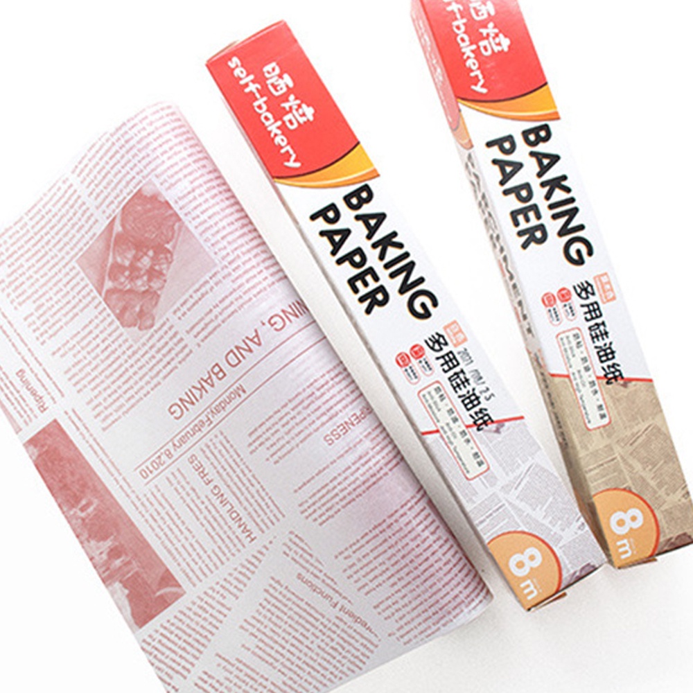 Cuộn Giấy Thấm Dầu 8m Màu Sắc Tự Nhiên Dùng Để Nướng Bánh