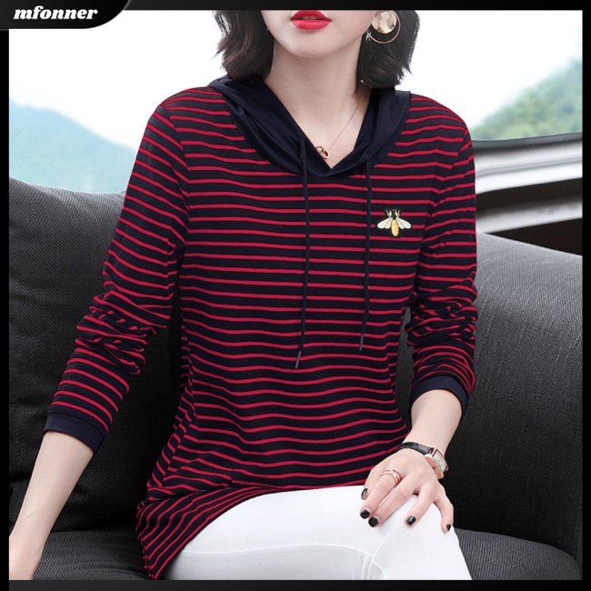 Áo Hoodie Dài Tay Có Túi Mềm Mại Thoải Mái Cho Nữ