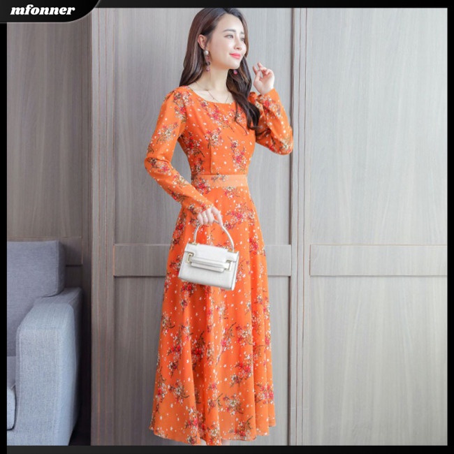 Đầm Dài Qua Gối In Hoa Phong Cách Bohemian Thời Trang Đi Biển Mùa Hè Dành Cho Nữ