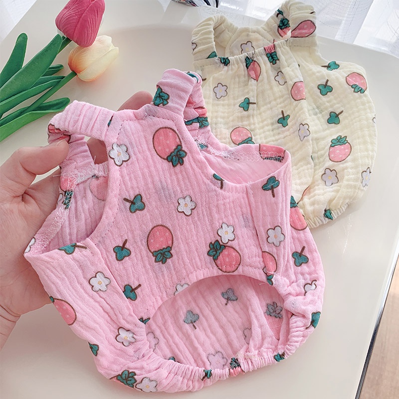 Áo Thun Cotton Họa Tiết Dâu Tây / Gấu Trúc Dễ Thương Dành Cho Thú Cưng