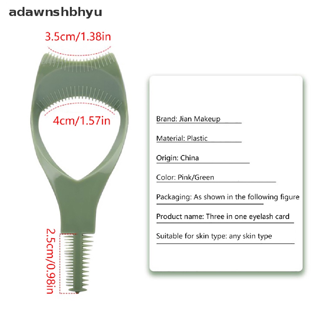 Lược Hỗ Trợ Chuốt Mascara Trang Điểm 3 Trong 1 adawnshbhyu