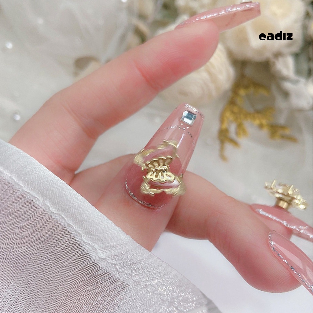 Phụ Kiện Trang Trí Móng Tay Nghệ Thuật Hình Bướm Xoay Được Lấp Lánh Xinh Xắn