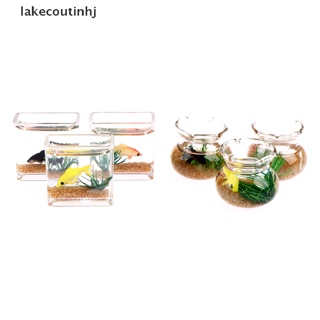 Mô Hình Cá Vàng Mini Bằng Nhựa Resin Trong Suốt DIY Trang Trí Nhà Búp Bê