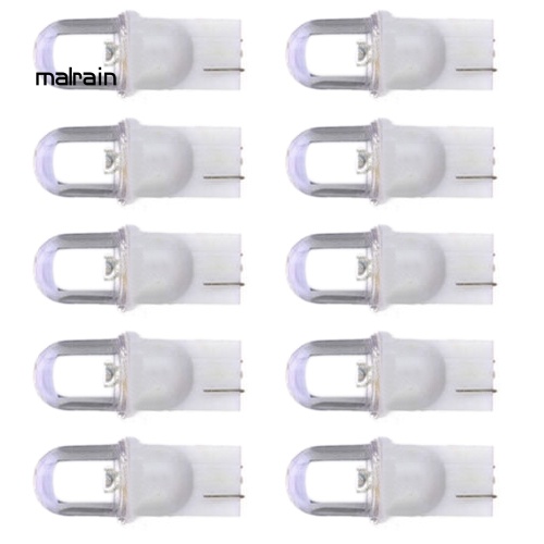 Bộ 10 Đèn LED Ánh Sáng Trắng 12V Chất Lượng Cao Cho Bảng Điều Khiển Xe Hơi
