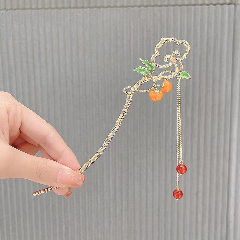 Trâm Cài Tóc Tua Rua Hoa Lily Ngọc Trai Rung Phong Cách Hán Phục Mùa Hè Cho Nữ