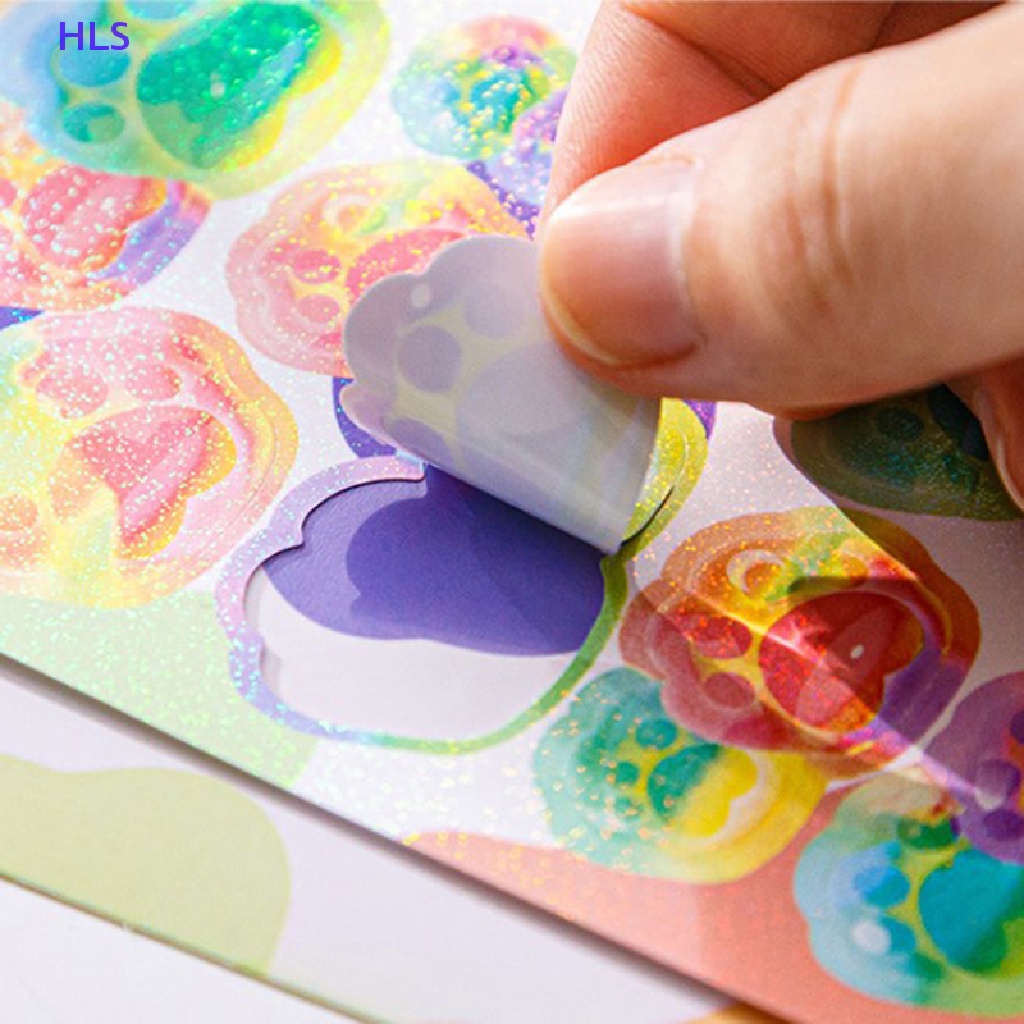 [HLS] Bộ 4 Miếng Dán Chủ Đề Bong Bóng Goo DIY Trang Trí Nhật Ký Điện Thoại Album Ảnh