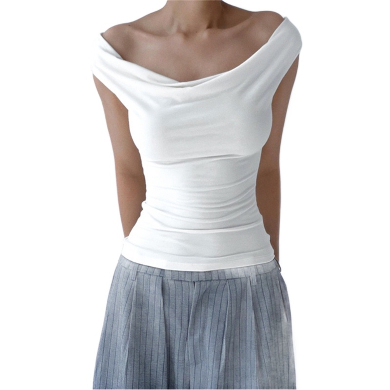 Áo Thun Không Tay Dáng Ôm Thời Trang Mùa Hè Giản Dị Dành Cho Nữ