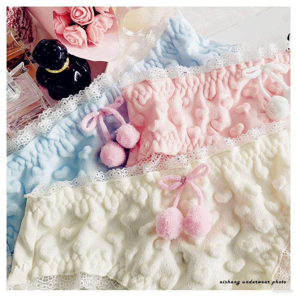 Quần Lót Tam Giác Lưng Thấp Phối Ren Hoa Anh Đào Ngọt Ngào Gợi Cảm Hàng Mới Nhật Bản Dành Cho Bạn Nữ Sinh
