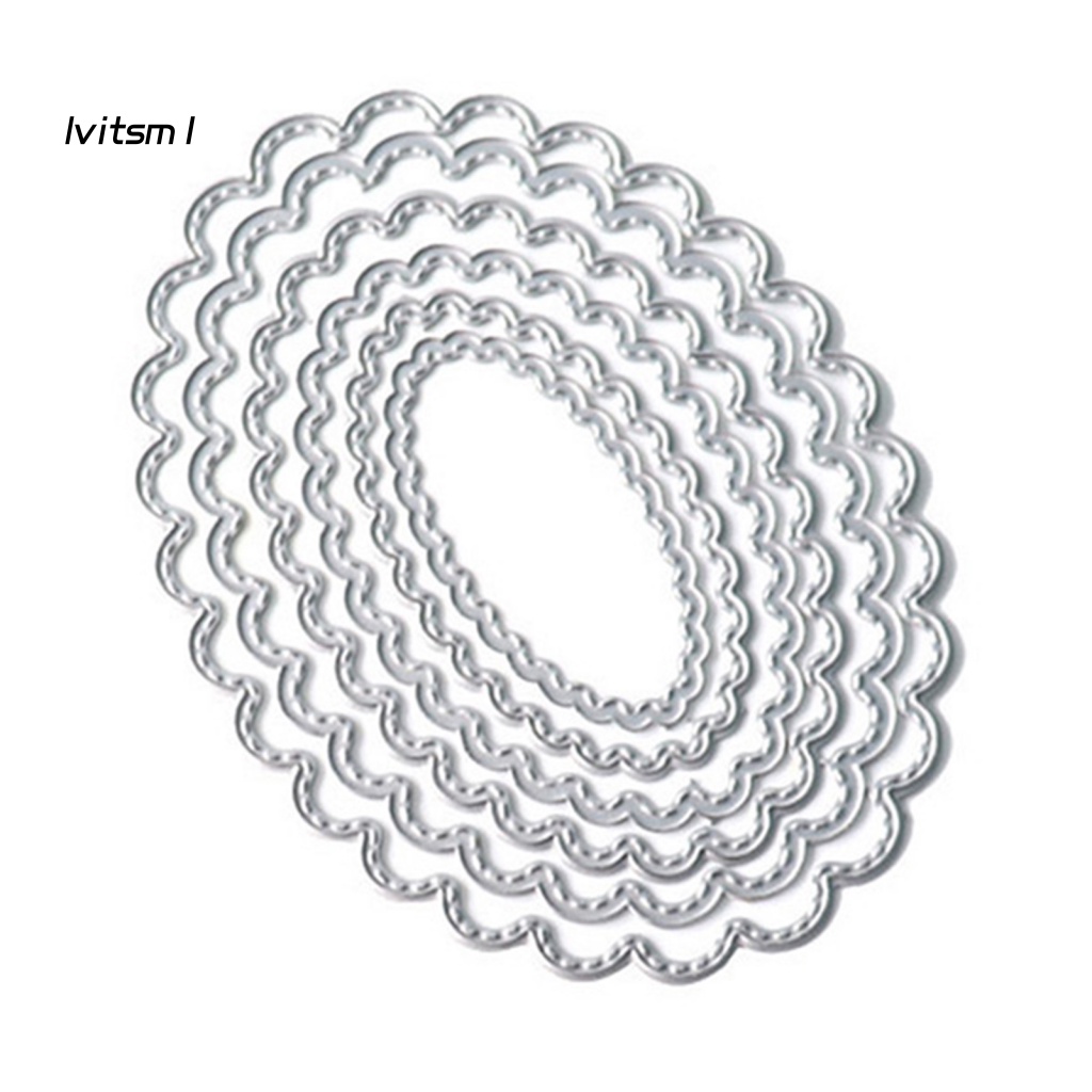 Khuôn Cắt Giấy Kim Loại Hình Oval / Tròn