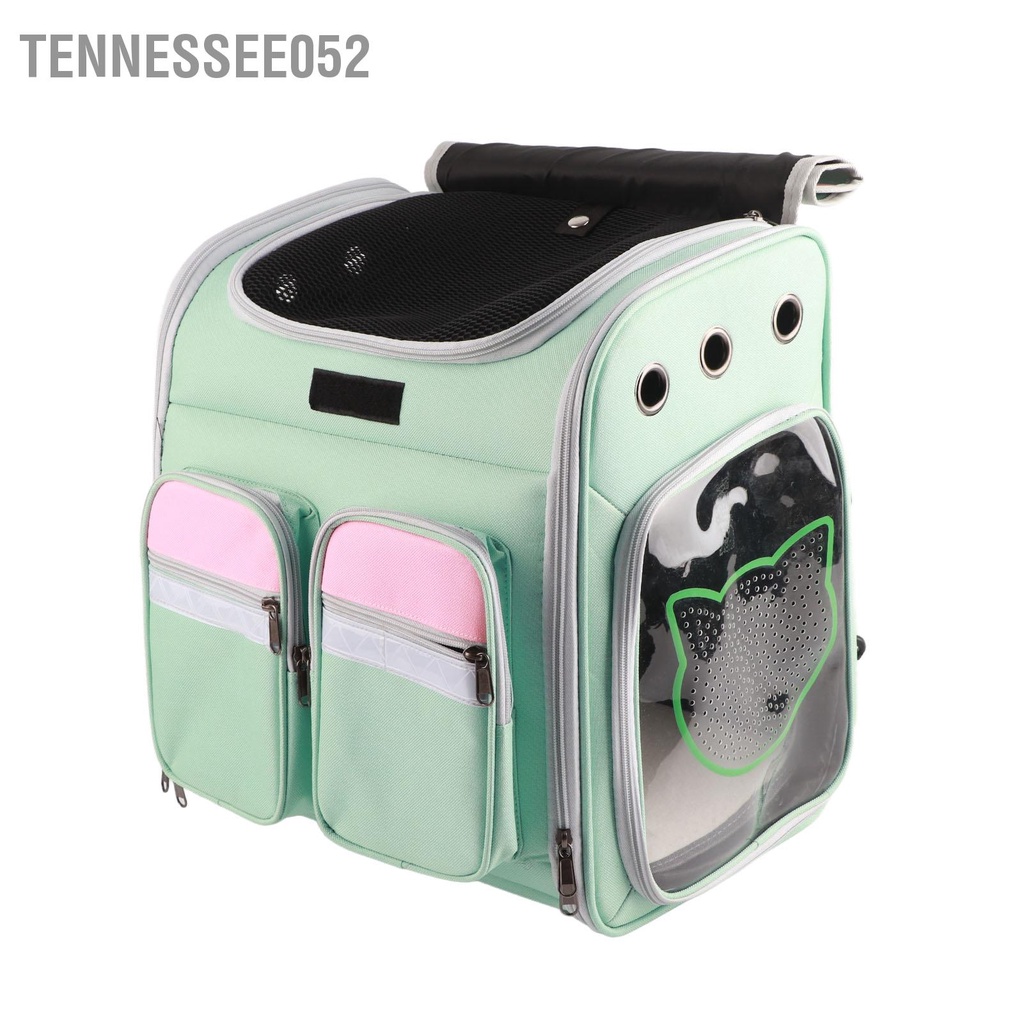 Tennessee052 Ba lô thú cưng Dây đeo vai có thể điều chỉnh thoáng khí Túi đựng nhỏ gập lại cho du lịch chó mèo