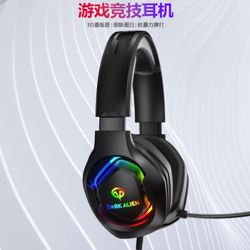Rgb esports Tai Nghe Chơi game Có Dây Treo Cổ Giảm Tiếng Ồn Phát Sáng Nhiều Màu Sắc