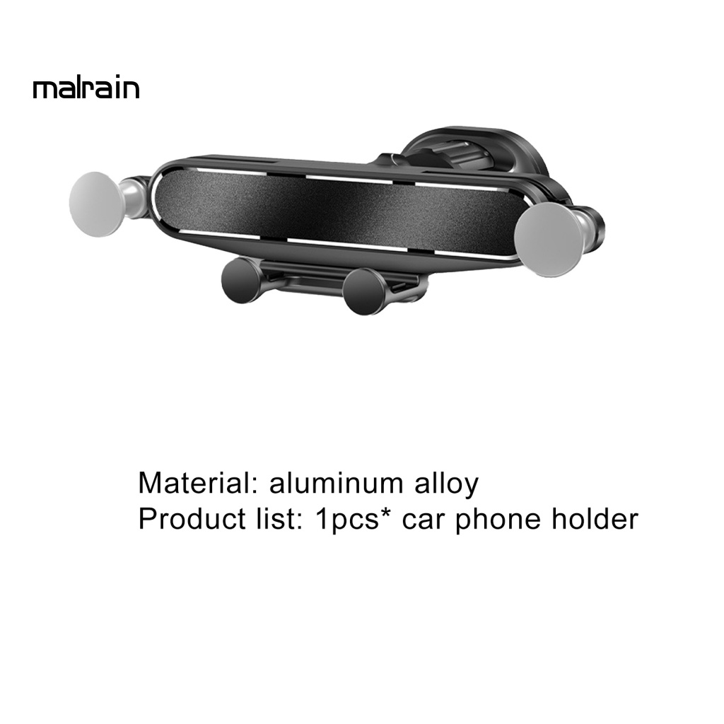 [Ma] Giá Đỡ Điện Thoại Di Động Mini Gắn Khe Điều Hòa Xe Hơi Trọng Lực Thời Gian Dài