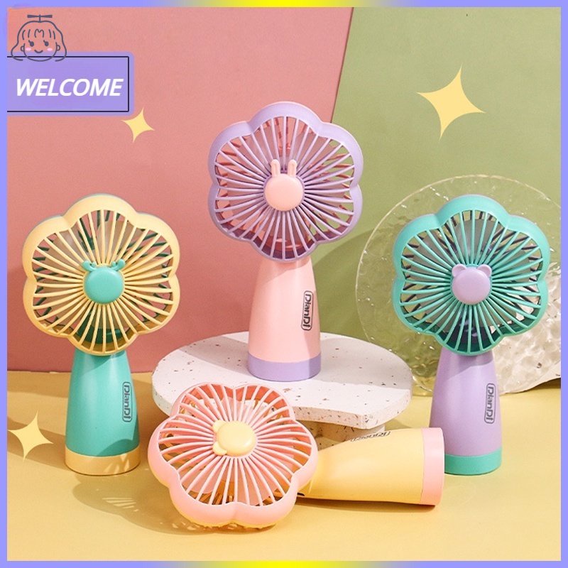 Quạt Điện Cầm Tay Có Đèn LED Và Kích Thước Bỏ Túi Tiện Dụng Cho Văn Phòng