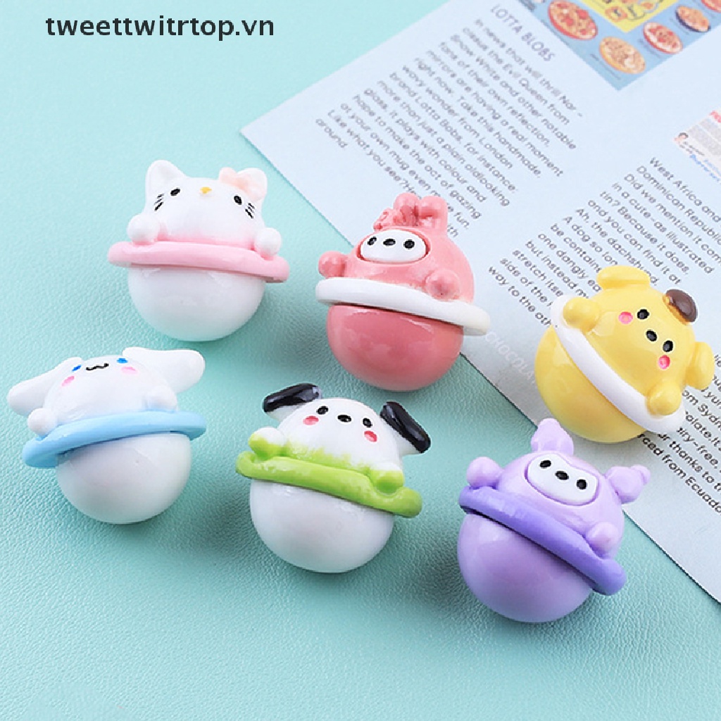 Trtop Kẹp Tóc Dạ Quang Mini Bằng Nhựa Resin Hình Động Vật Hành Tinh Hoạt Hình DIY Trang Trí Điện Thoại