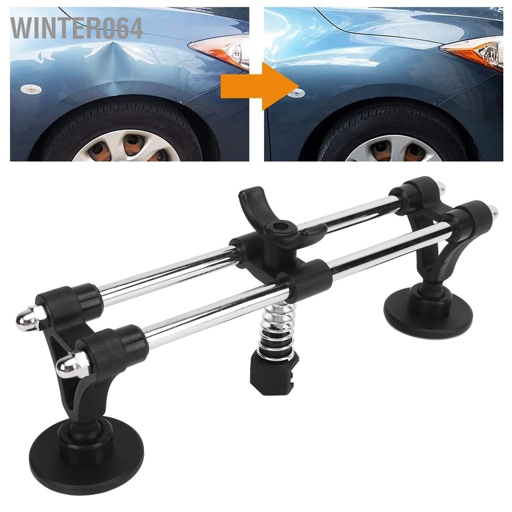 Winter064 Cầu hai cực Bộ dụng cụ kéo vết lõm sửa chữa không sơn để loại bỏ tự động Vết nhỏ màu đen