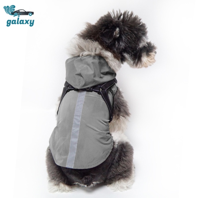 Galaxy Áo Mưa Thoáng Khí Chống Thấm Nước Có Mũ Trùm Dành Cho Cún Cưng Cỡ Vừa Và Lớn