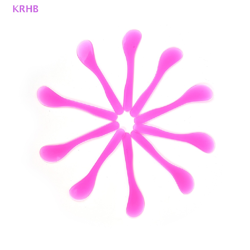 Set 10 Muỗng Nhựa Trộn Mặt Nạ DIY Tiện Dụng Mới