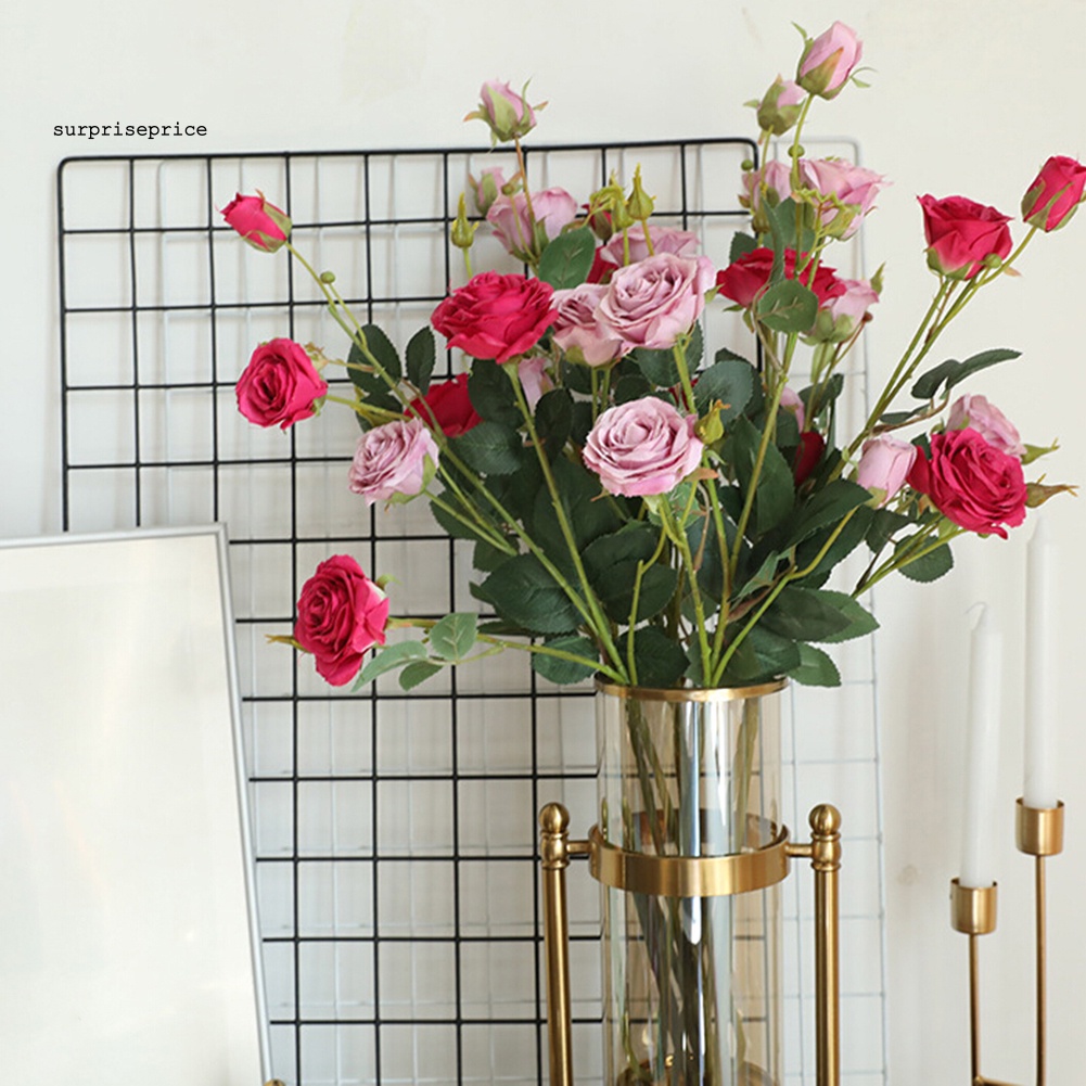 1 Bó Hoa Hồng Nhân Tạo Dùng Cho Trang Trí Tiệc Cưới, Lễ Hội