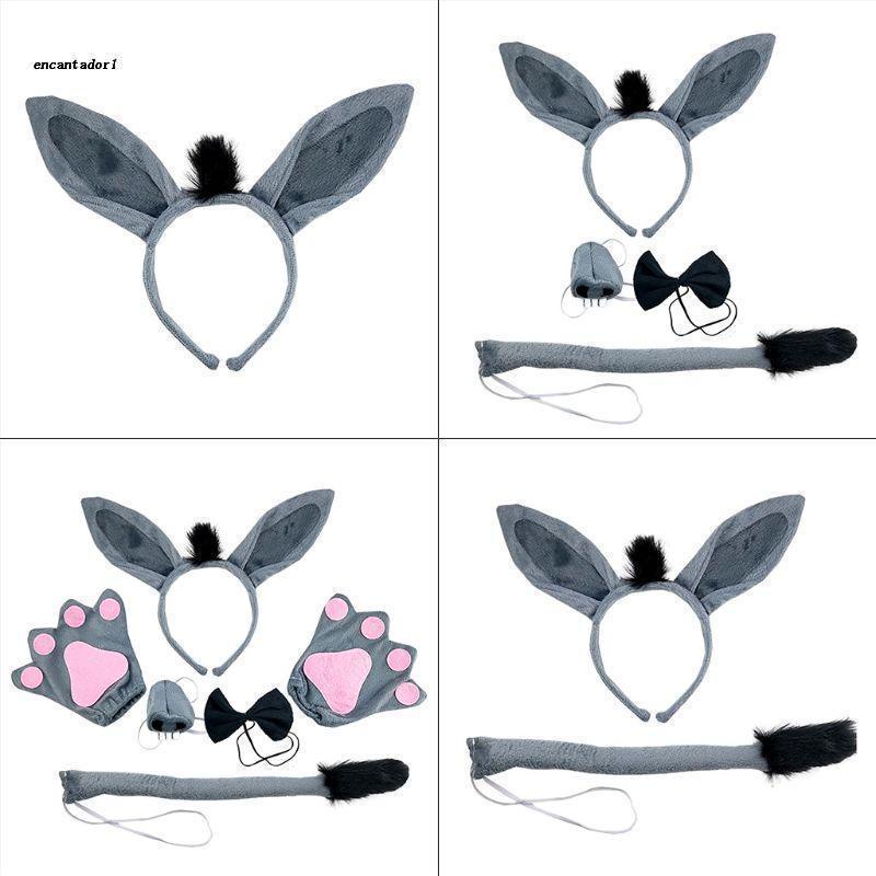 ✿ Băng Đô Tai Thú Giả Lông Thú Cho Lễ Halloween